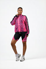 African Print Zip-Up Jacket for Women – Athletic Track Jacket, Lightweight Workout & Athleisure Jacket - Nkeoma