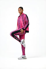 FIRECRACKER African Print Leggings for Women – High Waist Workout Pants, Stretch Gym & Athletic Activewear - Nkeoma