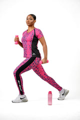 FIRECRACKER African Print Leggings for Women – High Waist Workout Pants, Stretch Gym & Athletic Activewear - Nkeoma