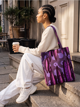 African Print Shopper Tote Bag - Nkeoma