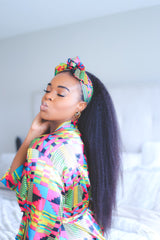 African Print Kente Head Scarf - Nkeoma