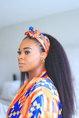 African Print Kente Head Scarf - Nkeoma
