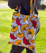 African Print Shopper Tote Bag