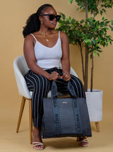 Isi Agu Leather Travel Tote Bag - Nkeoma