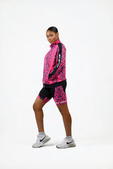 African Print Zip-Up Jacket for Women – Athletic Track Jacket, Lightweight Workout & Athleisure Jacket - Nkeoma