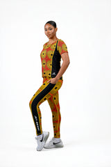 RADIANT African Print Leggings for Women – High Waist Workout Pants, Stretch Gym & Athletic Activewear - Nkeoma