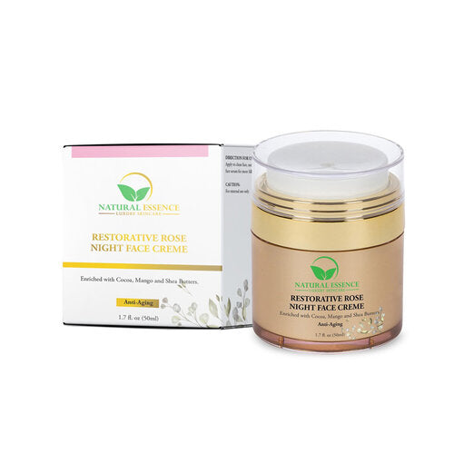 Natural Essence Skincare RESTORATIVE ROSE NIGHT FACE CREME - Nkeoma By Ivy & Livy